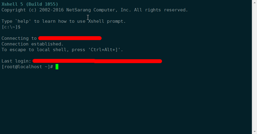 利用XShell登入VPS 利用XShell登入VPS